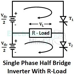 What is Half-Bridge Inverter? - Circuit Diagram & Working